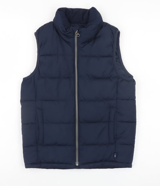 GAP Kids Boys Blue Padded Water Resistant Bodywarmer Gilet 6-7 Years