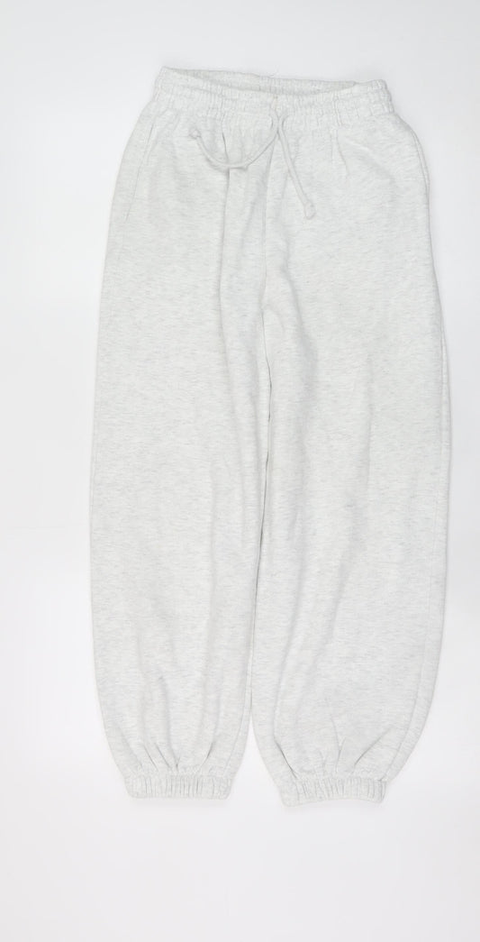 Zara Womens Grey Jogger Sweatpants Size S Cotton Blend Fleece