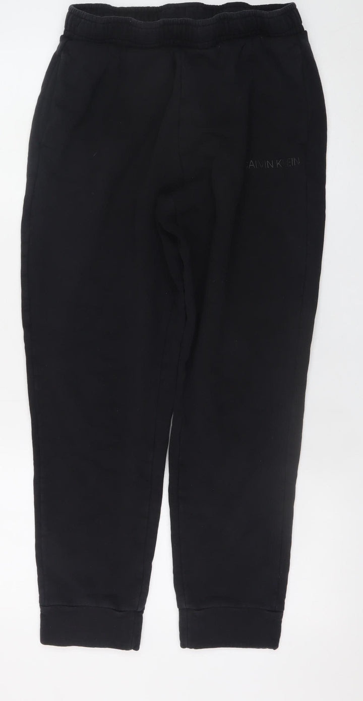 Calvin Klein Men’s Black Jogger Sweatpants M Tapered Fleece