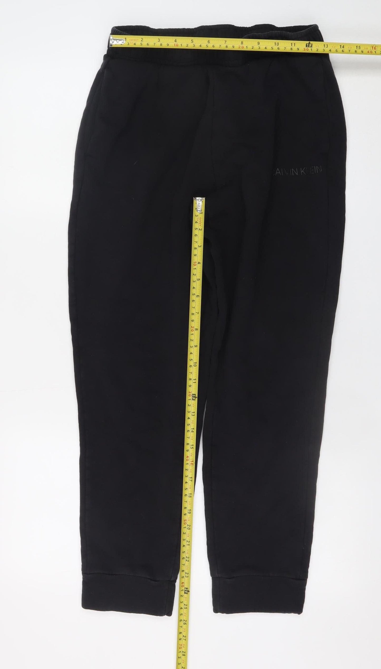 Calvin Klein Men’s Black Jogger Sweatpants M Tapered Fleece
