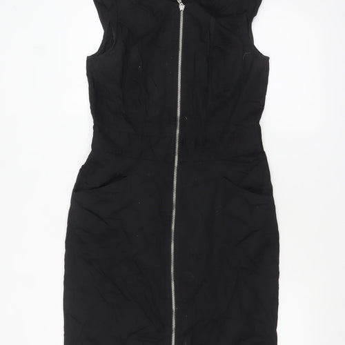 Marks and Spencer Women’s Black Zip Sheath Dress Size 8