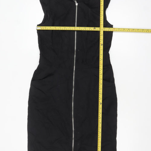 Marks and Spencer Women’s Black Zip Sheath Dress Size 8