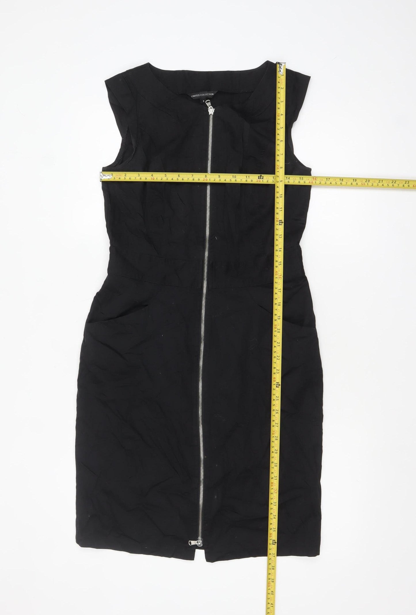 Marks and Spencer Women’s Black Zip Sheath Dress Size 8