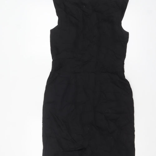 Marks and Spencer Women’s Black Zip Sheath Dress Size 8