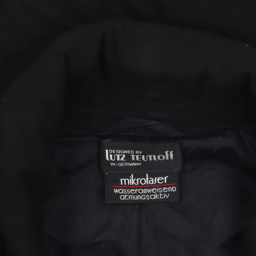 Lutz Teutloff Womens Black Size 12 Bomber Jacket Water Resistant