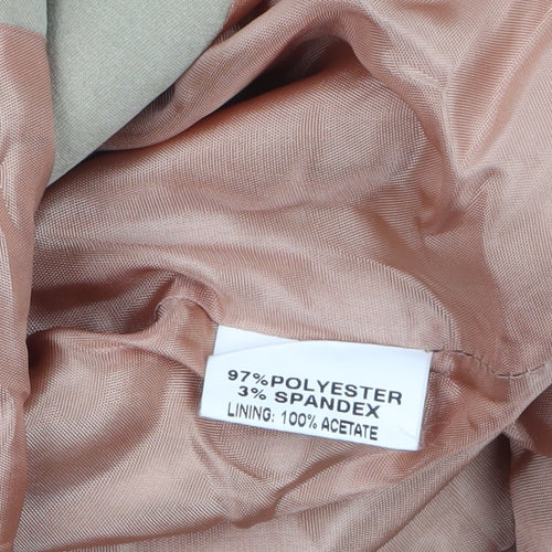 Wallis Women’s Beige Mid-Length Trench Coat Size 10 Lined Classic Style