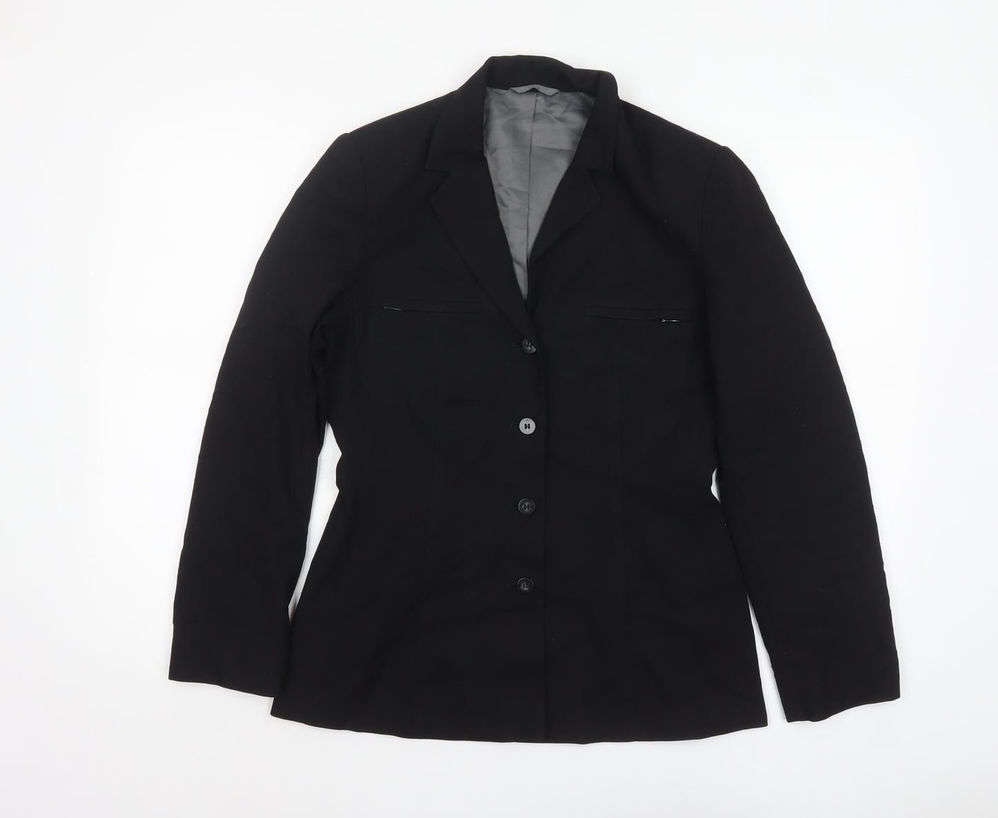 Next Women Black Classic Single-Breasted Blazer UK 8