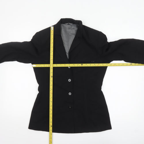 Next Women Black Classic Single-Breasted Blazer UK 8
