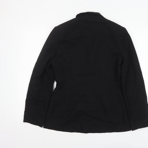 Next Women Black Classic Single-Breasted Blazer UK 8