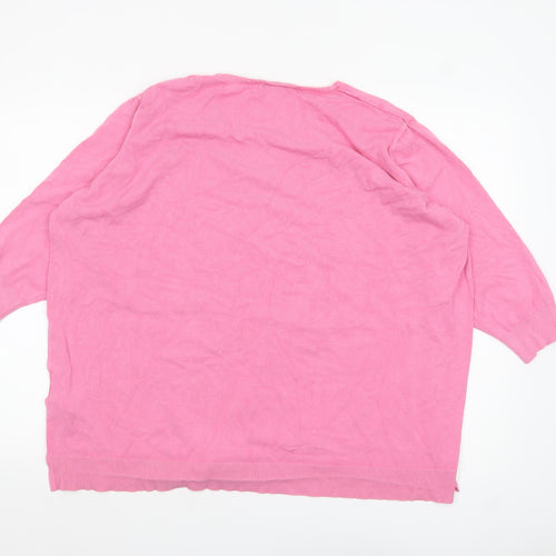 JD Williams Women Pink Plus Size 28 Knit Pullover Jumper