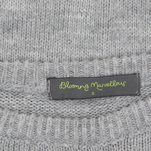 Blooming Marvellous Women Grey Sequin Christmas Jumper Size S