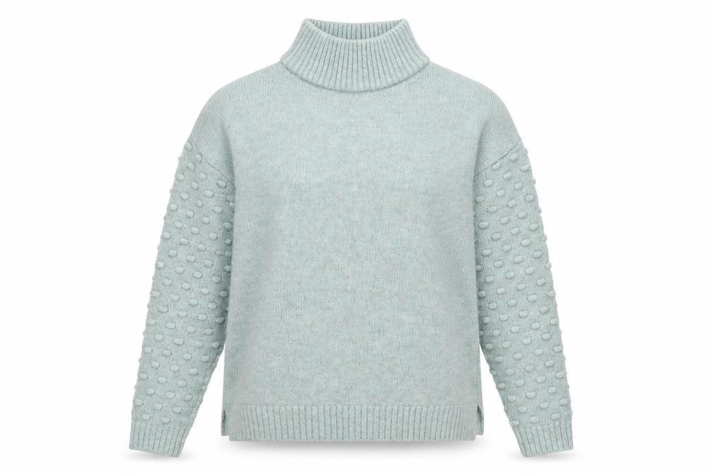 Next Women Green Roll Neck Long Sleeve Acrylic Jumper Size S
