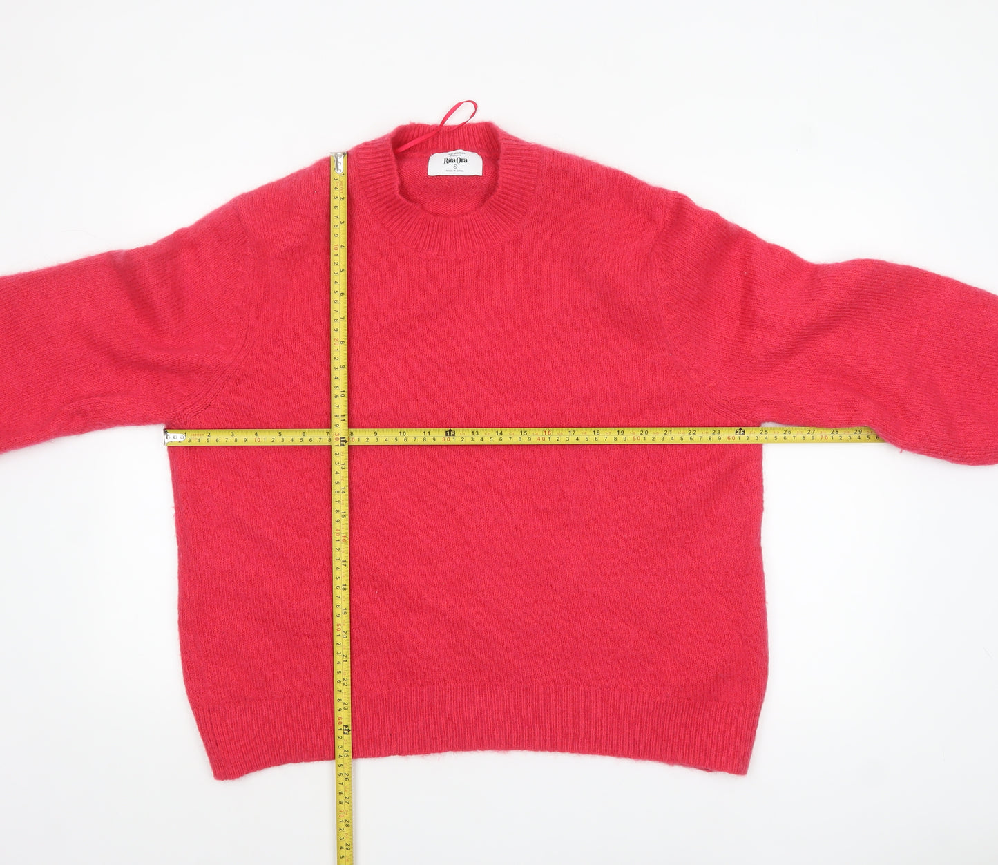 Primark Rita Ora Women’s Pink Wool Blend Crew Neck Jumper Size S