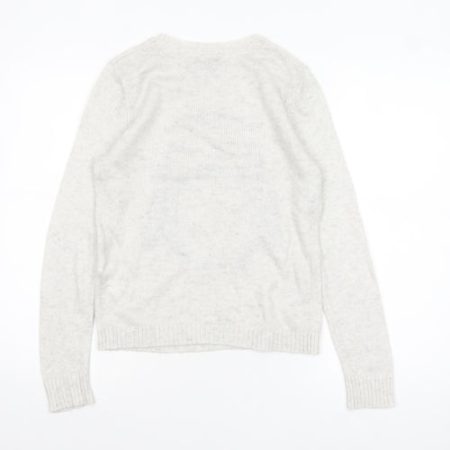 Forever 21 Women’s Grey Penguin Christmas Jumper Size S