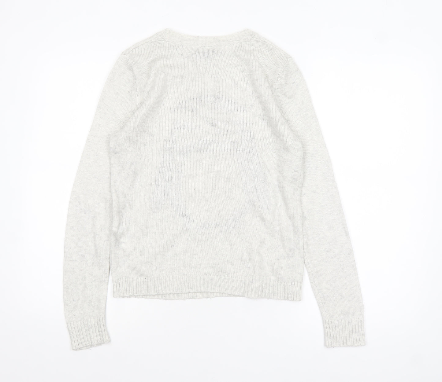 Forever 21 Women’s Grey Penguin Christmas Jumper Size S