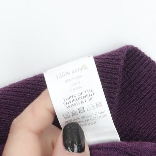 F&F Women’s Purple Knit Fit & Flare Dress Size 8