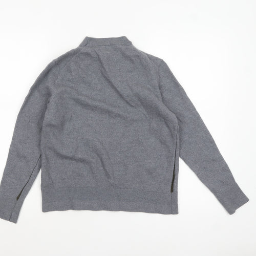 Ted Baker Womens Grey Wool Mock Neck Pullover Jumper Size L
