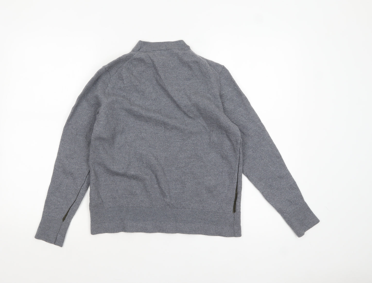 Ted Baker Womens Grey Wool Mock Neck Pullover Jumper Size L