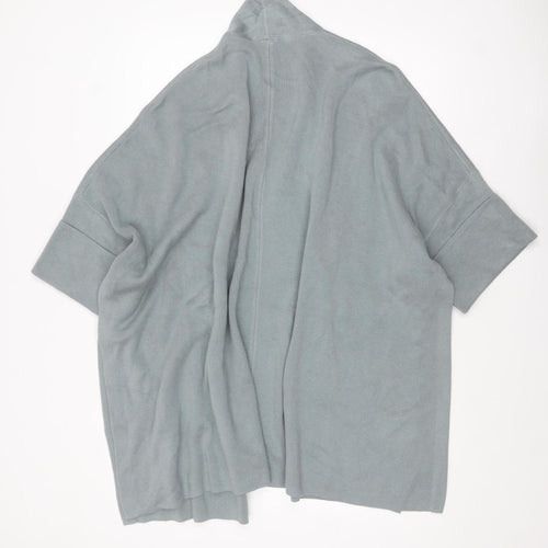 Marla Wynne Women’s Grey XS Open Knit Short Sleeve Cardigan