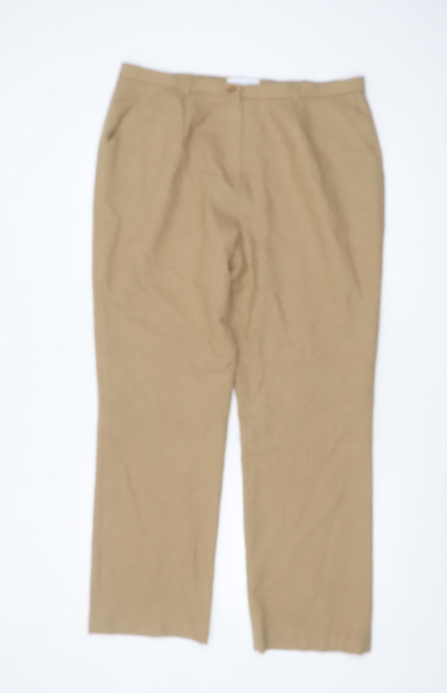 Cotswold Collections Women Beige Wool Blend Trousers Size 16