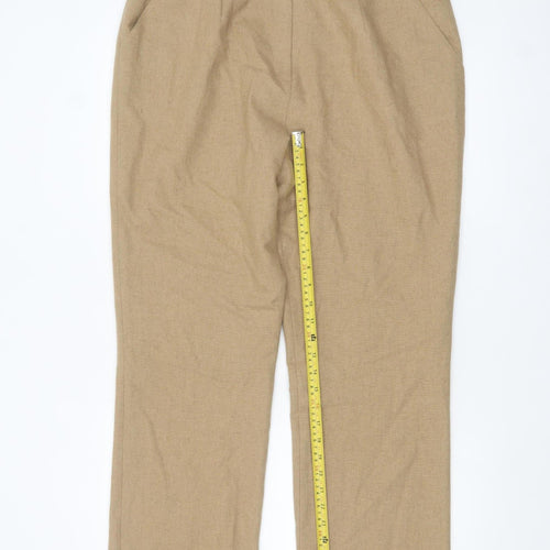 Cotswold Collections Women Beige Wool Blend Trousers Size 16