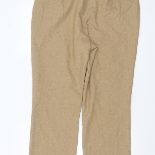 Cotswold Collections Women Beige Wool Blend Trousers Size 16