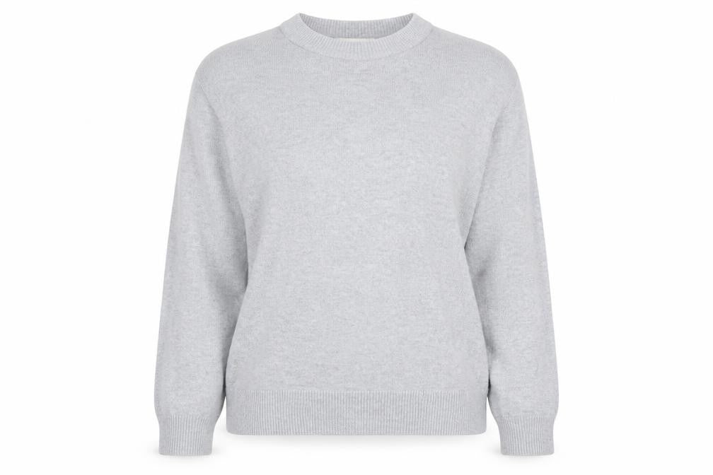 H&M Women’s Grey Crew Neck Knit Jumper Size S Viscose Blend
