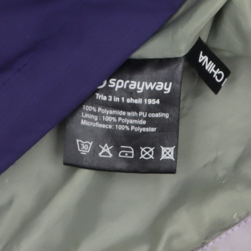 Sprayway Women's Purple Waterproof 3-in-1 Jacket Size 14