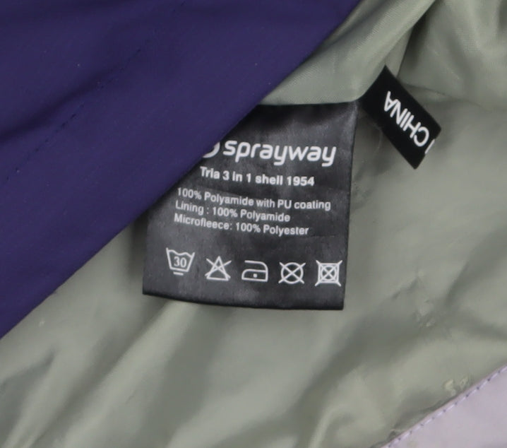 Sprayway Women's Purple Waterproof 3-in-1 Jacket Size 14