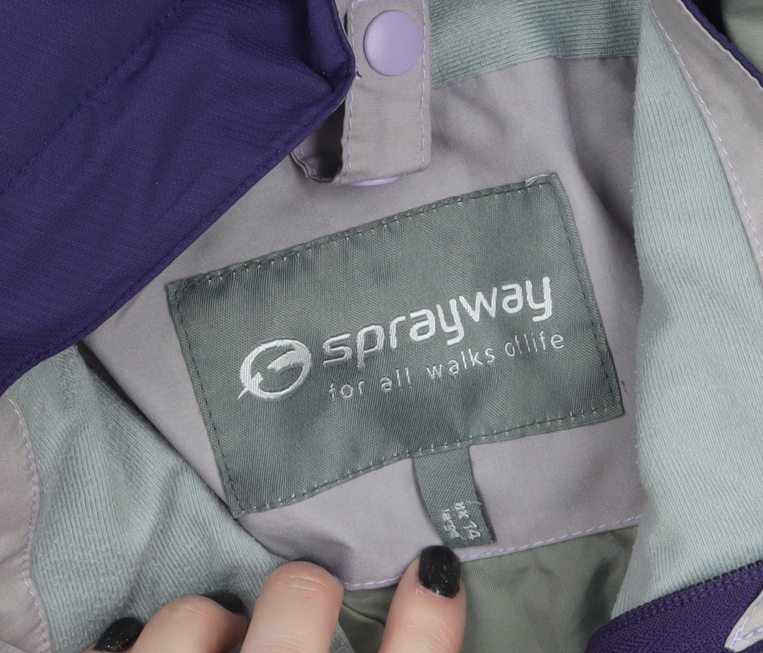 Sprayway Women's Purple Waterproof 3-in-1 Jacket Size 14