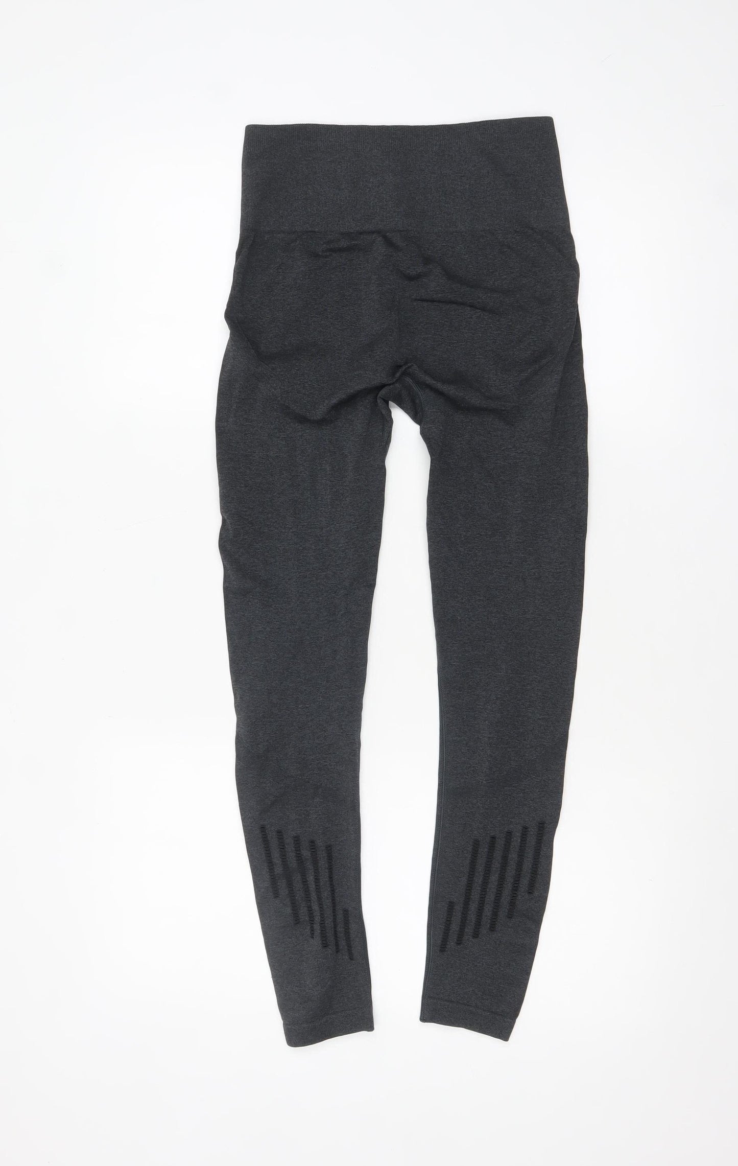 Blu Womens Black Seamless Leggings S Compression Activewear