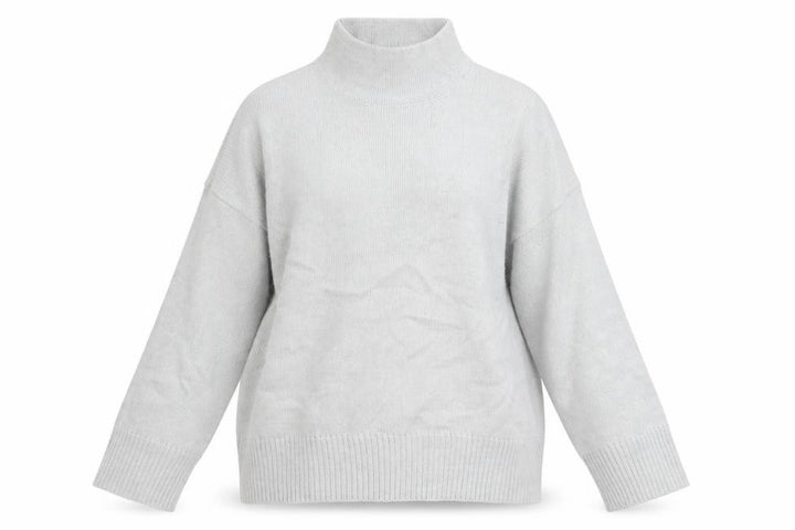 Missguided Women's Grey Mock Neck Knit Jumper UK 6