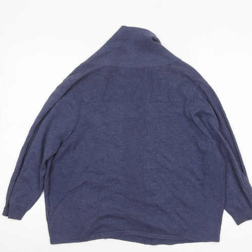 Marks and Spencer Women’s Blue Cardigan Size 18 Relaxed Fit Knitwear