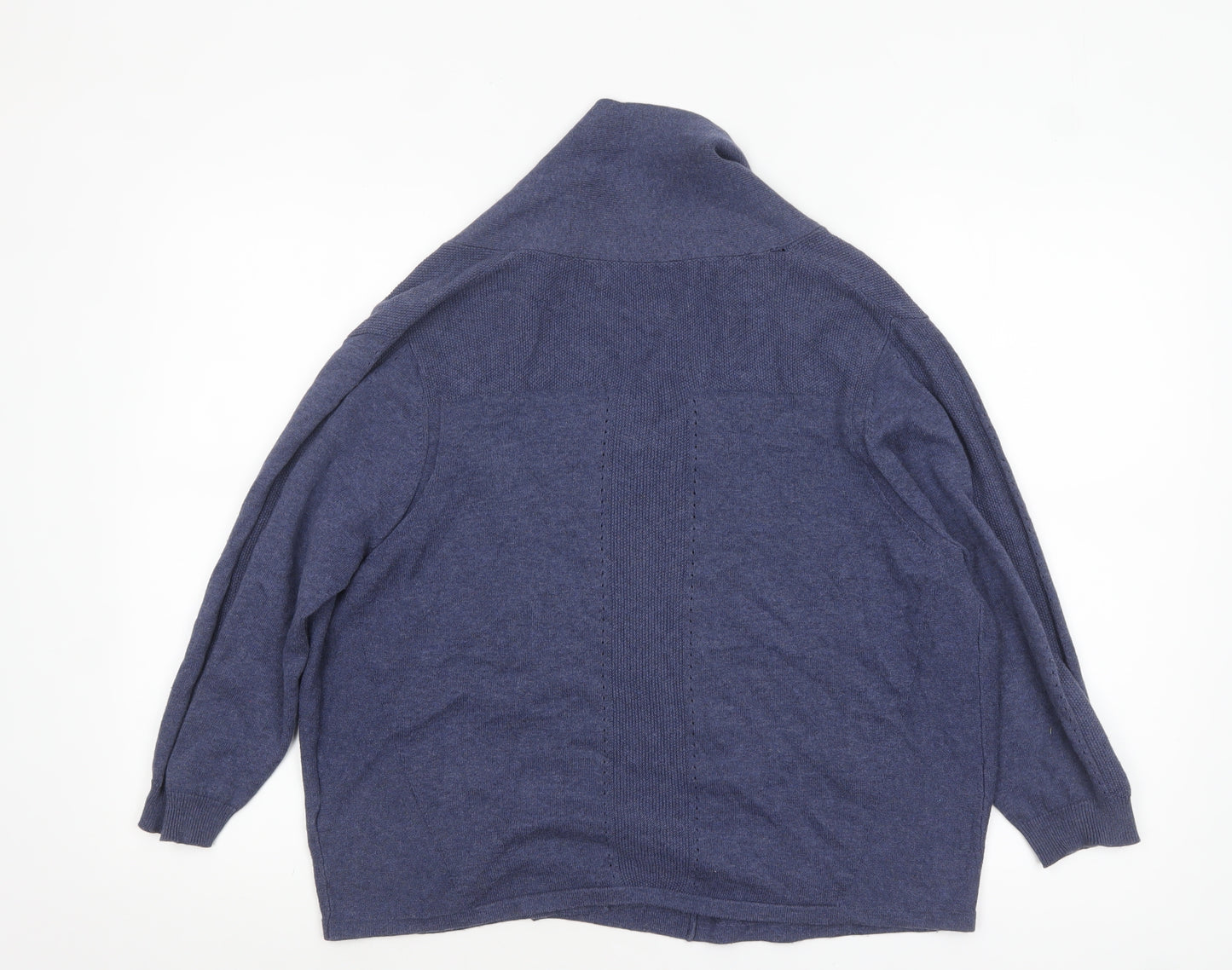 Marks and Spencer Women’s Blue Cardigan Size 18 Relaxed Fit Knitwear