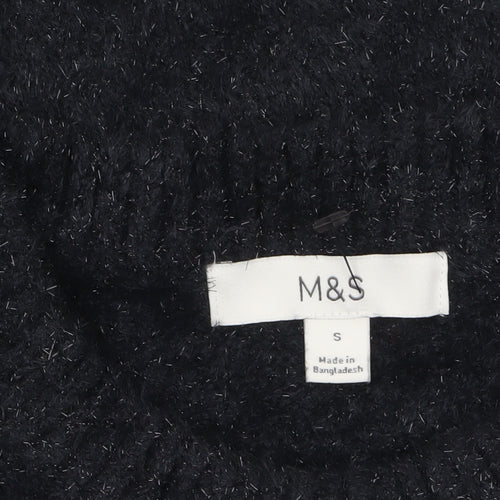 Marks and Spencer Women’s Black Knit Pullover Jumper Size S