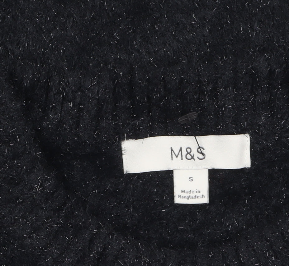 Marks and Spencer Women’s Black Knit Pullover Jumper Size S
