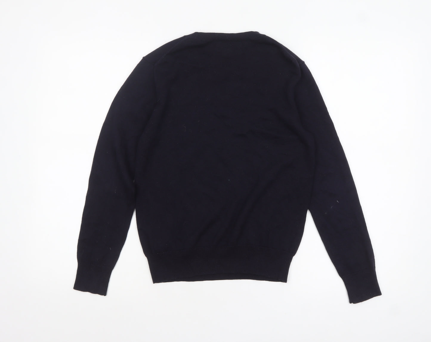 Ralph Lauren Boys Blue Cotton Crew Neck Pullover Jumper Size 10-12 Years