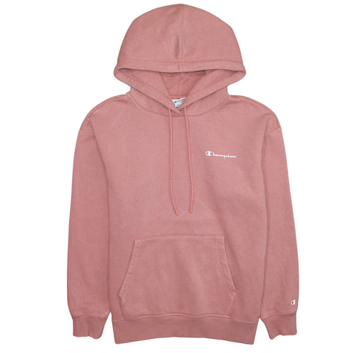 Champion Women’s Pink Pullover Hoodie Sweatshirt L Cotton Blend