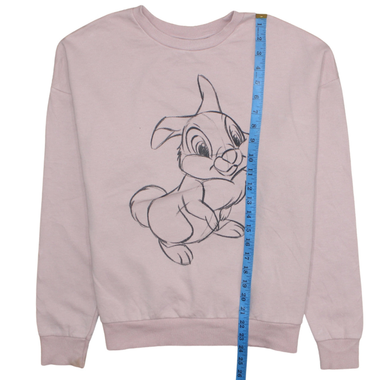 Disney Women Pink Thumper Sweatshirt UK 12/14 Medium Pullover