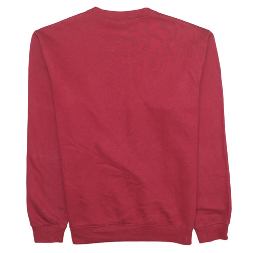 Champion Men's Red Crew Neck Pullover Sweatshirt Size L