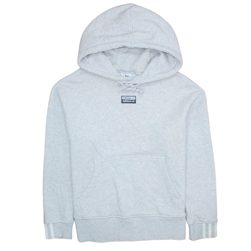 Adidas Women’s Grey Hooded Pullover Hoodie XS UK 6 Cotton Blend
