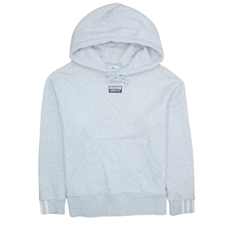 Adidas Women’s Grey Hooded Pullover Hoodie XS UK 6 Cotton Blend