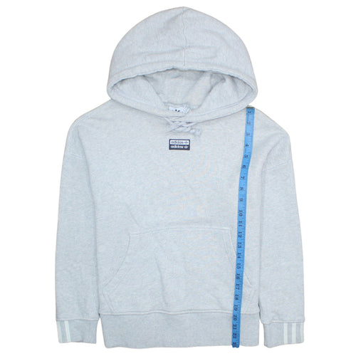 Adidas Women’s Grey Hooded Pullover Hoodie XS UK 6 Cotton Blend