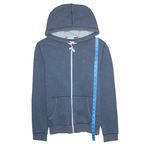 Tommy Jeans Mens Blue Regular Fit Full Zip Hoodie Size M