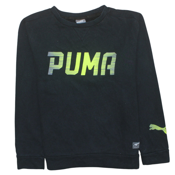 Puma Men's Black Small Pullover Crew Neck Sports Sweatshirt