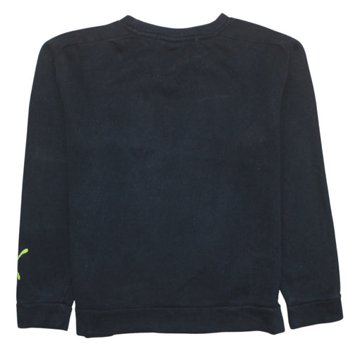 Puma Men's Black Small Pullover Crew Neck Sports Sweatshirt