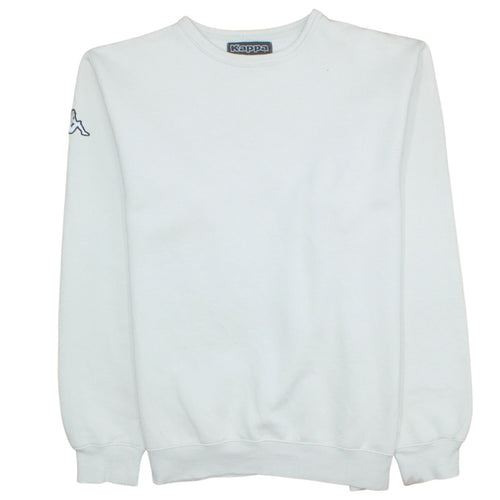 Kappa Men's White Large Crew Neck Pullover Sweatshirt