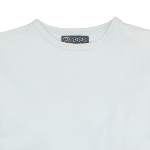 Kappa Men's White Large Crew Neck Pullover Sweatshirt