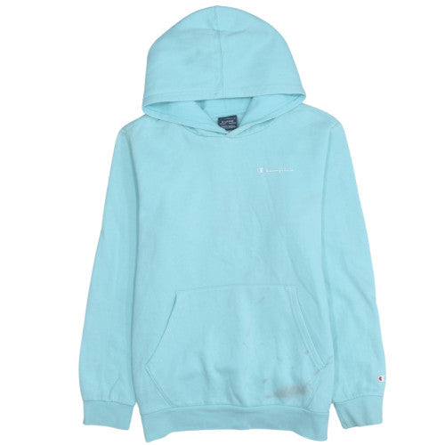 Champion Girls Aqua Blue XL Pullover Hoodie 13-14 Years Cotton Blend