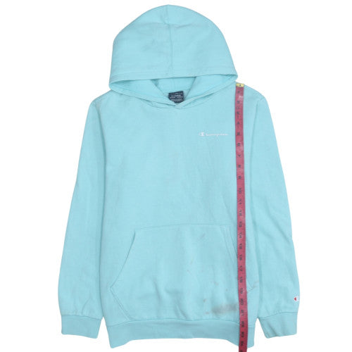 Champion Girls Aqua Blue XL Pullover Hoodie 13-14 Years Cotton Blend
